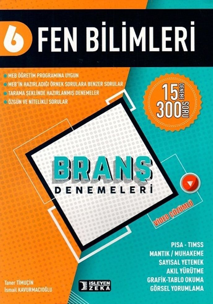 İşleyen Zeka 6. Sınıf Fen Bilimleri Branş Denemeleri