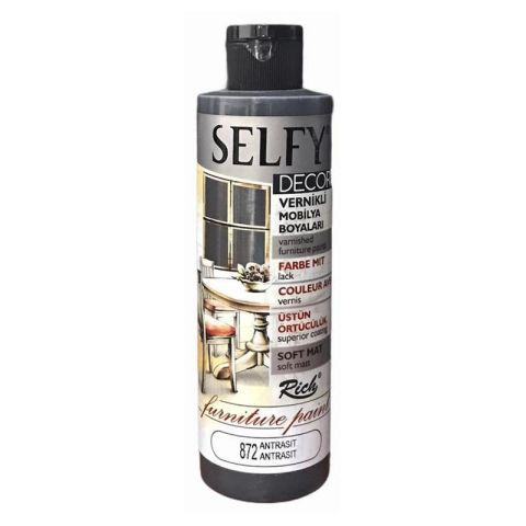 Rich Selfy Decor 240 cc Royal  Antrasit  Vernikli Mobilya Boyaları 872