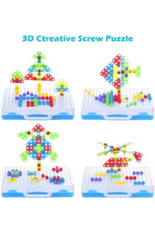 Matkaplı 3d Yaratıcı Tamir Seti Puzzle Eğitici