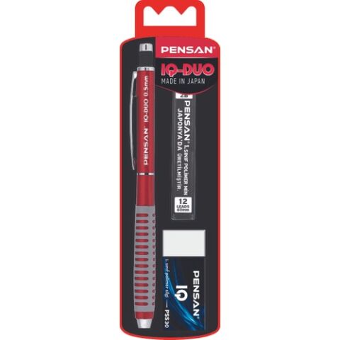 Pensan Versatil 0.5 Iq Duo Silgi+Min Set Renk 4008 - Kırmızı