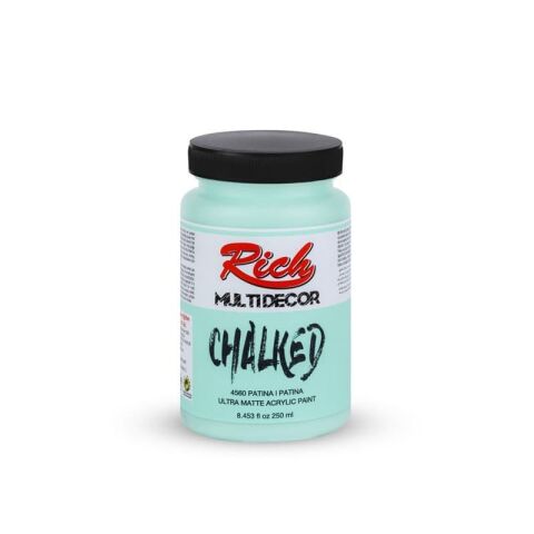 Rich MultiDecor Chalked 6 Renk Set 4adet 250cc+4adet 100cc + 8 Numara Zemin Fırça