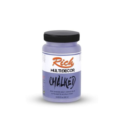 Rich MultiDecor Chalked 6 Renk Set 4adet 250cc+4adet 100cc + 10 Numara Zemin Fırça
