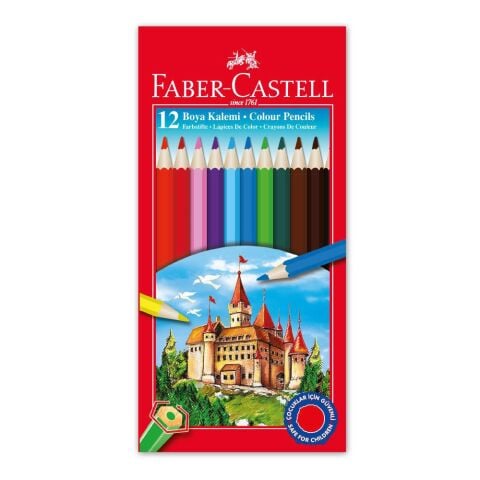 Faber-Castell Kuru Boya Kalemi̇ 12 Renk