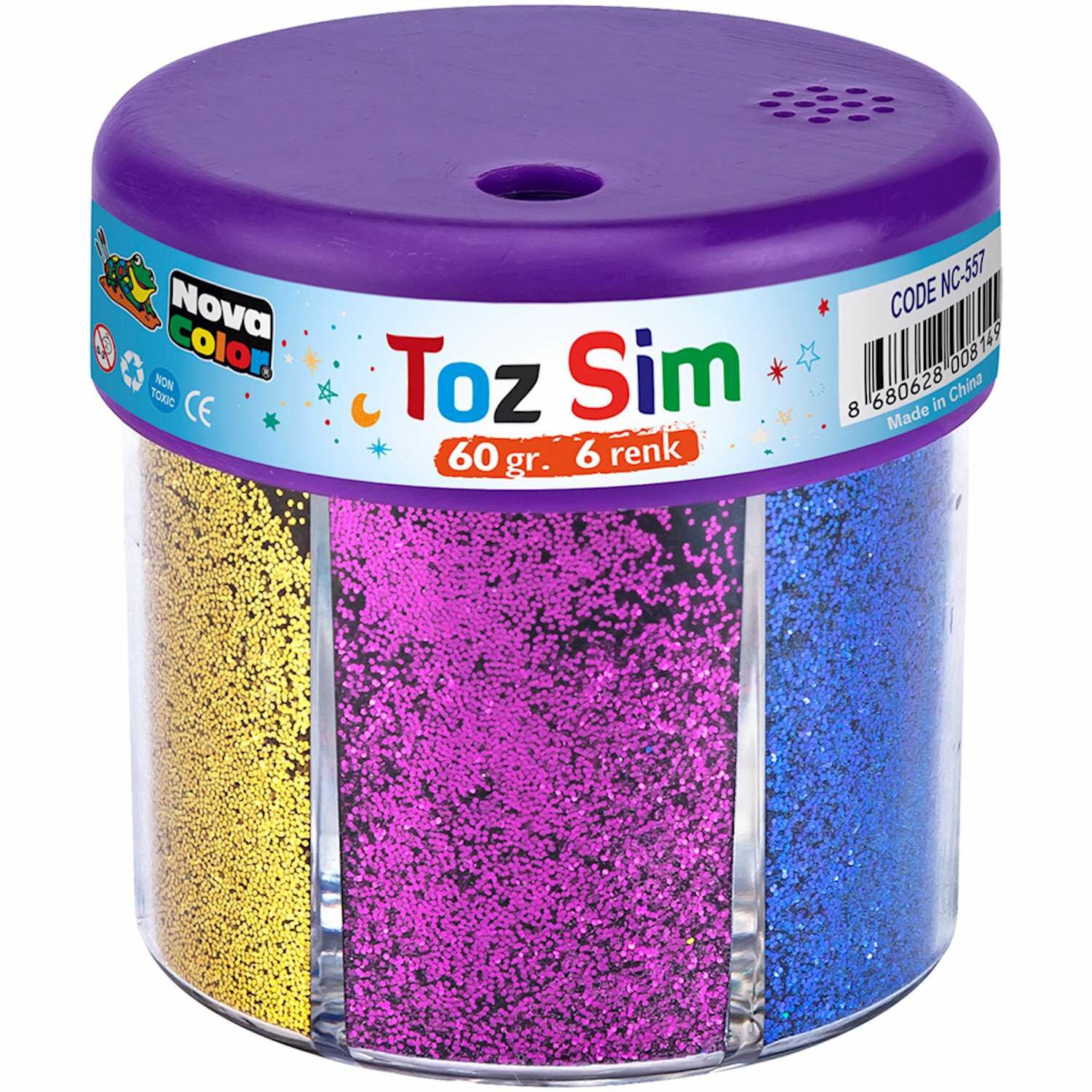 Nova Color Toz Sim 60gr 6Renk