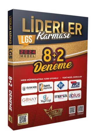 Liderler Karması 2024 Model 8 Farklı Yayınevinden LGS 8+2 Deneme Seti