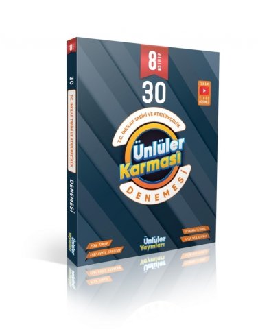 Ünlüler Yayınları 8.Sınıf İnkılap Tarihi ve Atatürkçülük Deneme