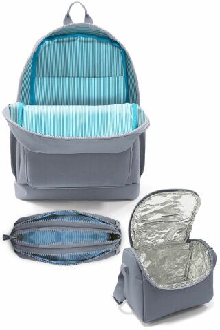 Kids Turkuaz Mor Renk Geçişli 3’lü Okul Çanta Seti SET0123763