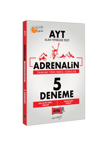 Yargı Yayınevi 2021 AYT Adrenalin 5 Deneme Sınavı