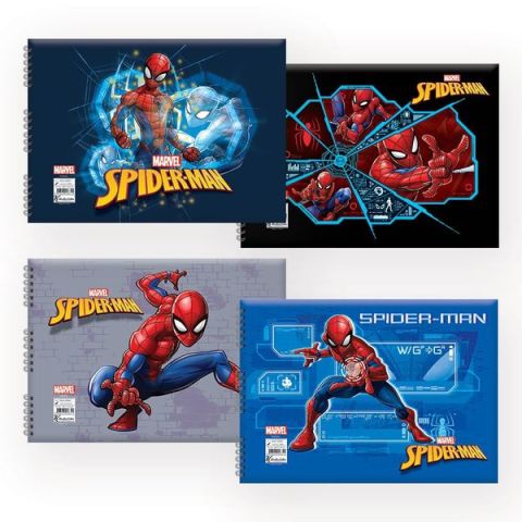 Keskin Color 17x25 Spiderman 15 Yaprak Resim Defteri Spiralli 4'lü