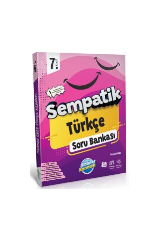 Ünlüler 7. Sınıf Türkçe Sempatik Soru Bankası Ünlüler Yayınları