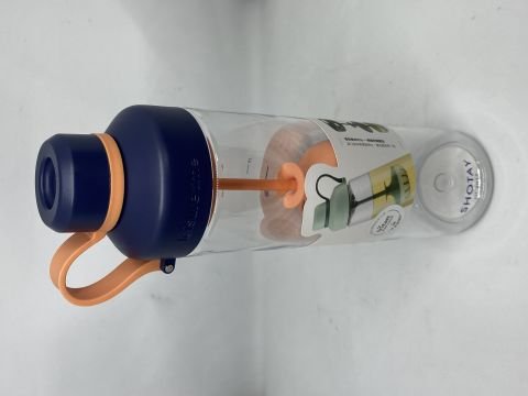 SHOTAY Tea Cup Süzgeçli Tritan Matara Lacivert 680 ml ST- 6637