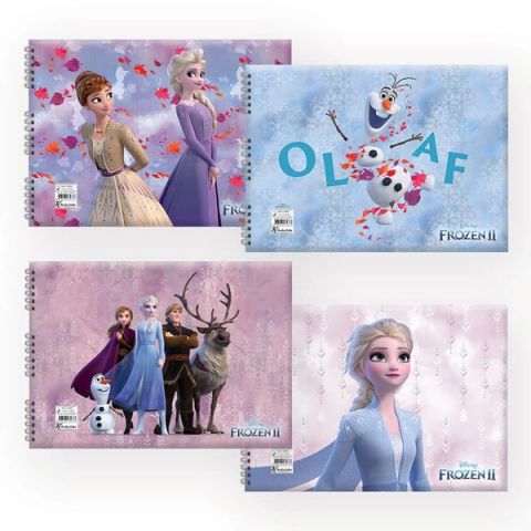 Keskin Color 17x25 Frozen II 15 Yaprak Resim Defteri Spiralli 4'lü