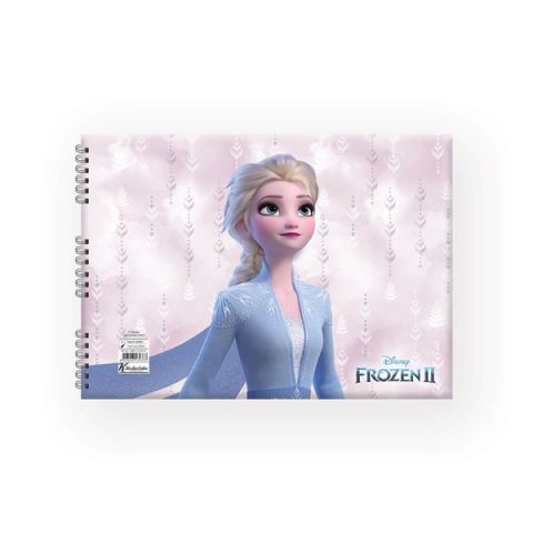Keskin Color 17x25 Frozen II 15 Yaprak Resim Defteri Spiralli 4'lü