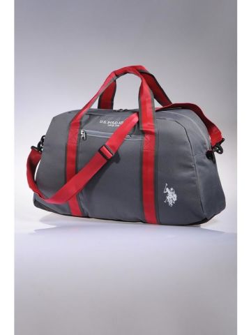 U.S. Polo Assn Gri Duffle Çanta Büyük Boy PLDUF6972