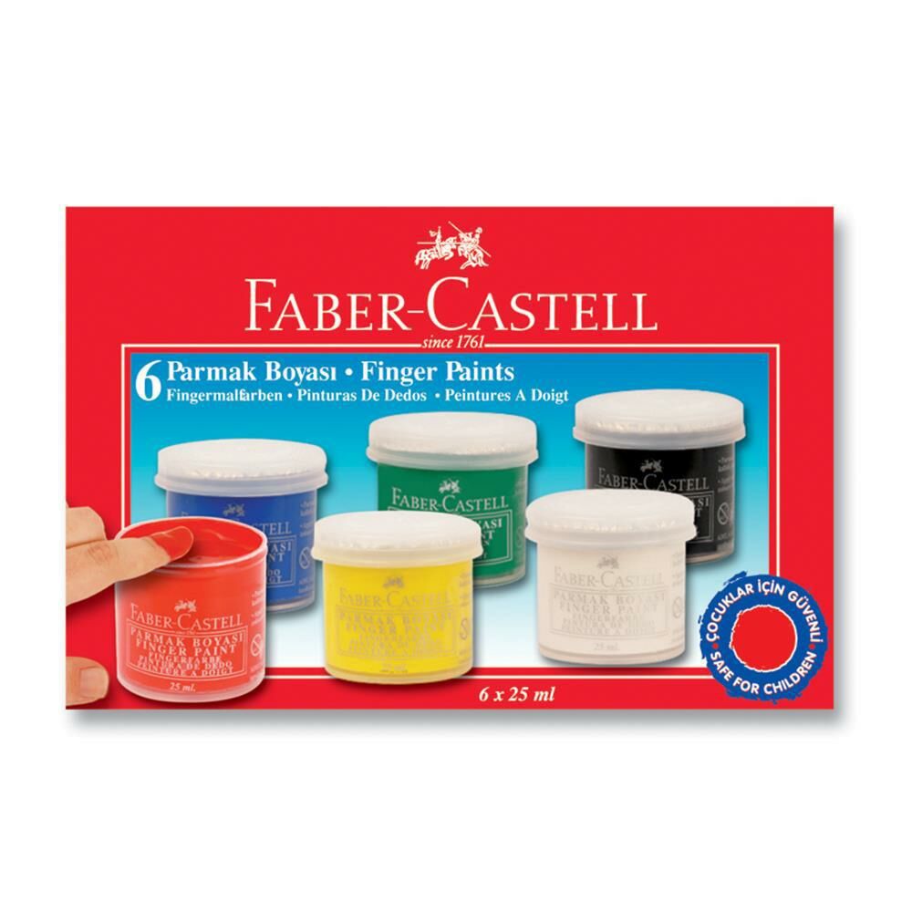 Faber-Castell Parmak Boyasi 6 Renk