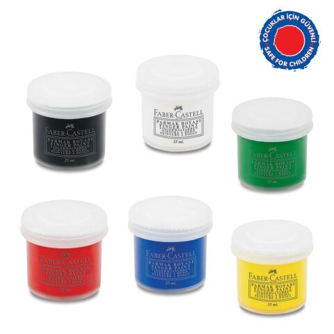 Faber-Castell Parmak Boyasi 6 Renk