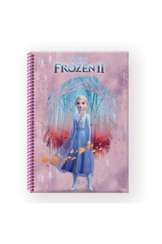 Keskin Color A4 Frozen II 80 Yaprak Kareli Karton Kapak Spiralli Defter