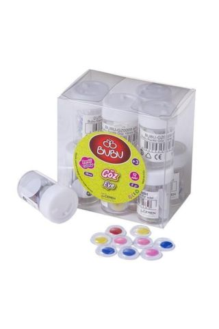 Bu-bu Renkli Göz 18 Mm 8 gr (1 Paket 12 Tüp)