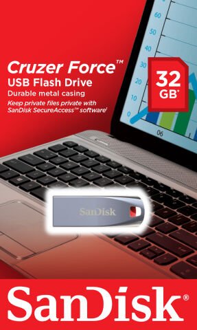 Sandisk 32GB Cruzer Force Metal Usb Bellek SDCZ71-032G-B35