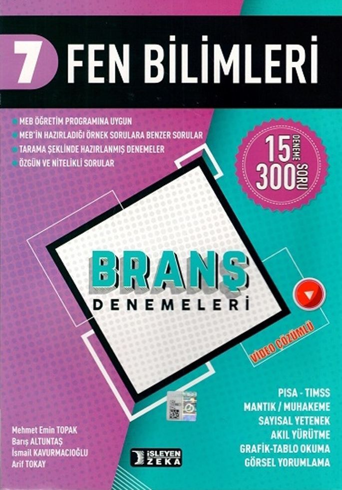 İşleyen Zeka 7. Sınıf Fen Bilimleri Branş Denemeleri