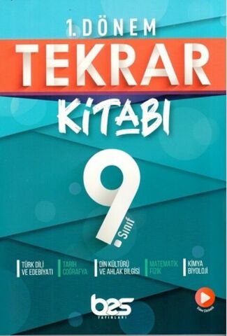 Bes Yayınları 9. Sınıf Tüm Dersler Tekrar Kitabı