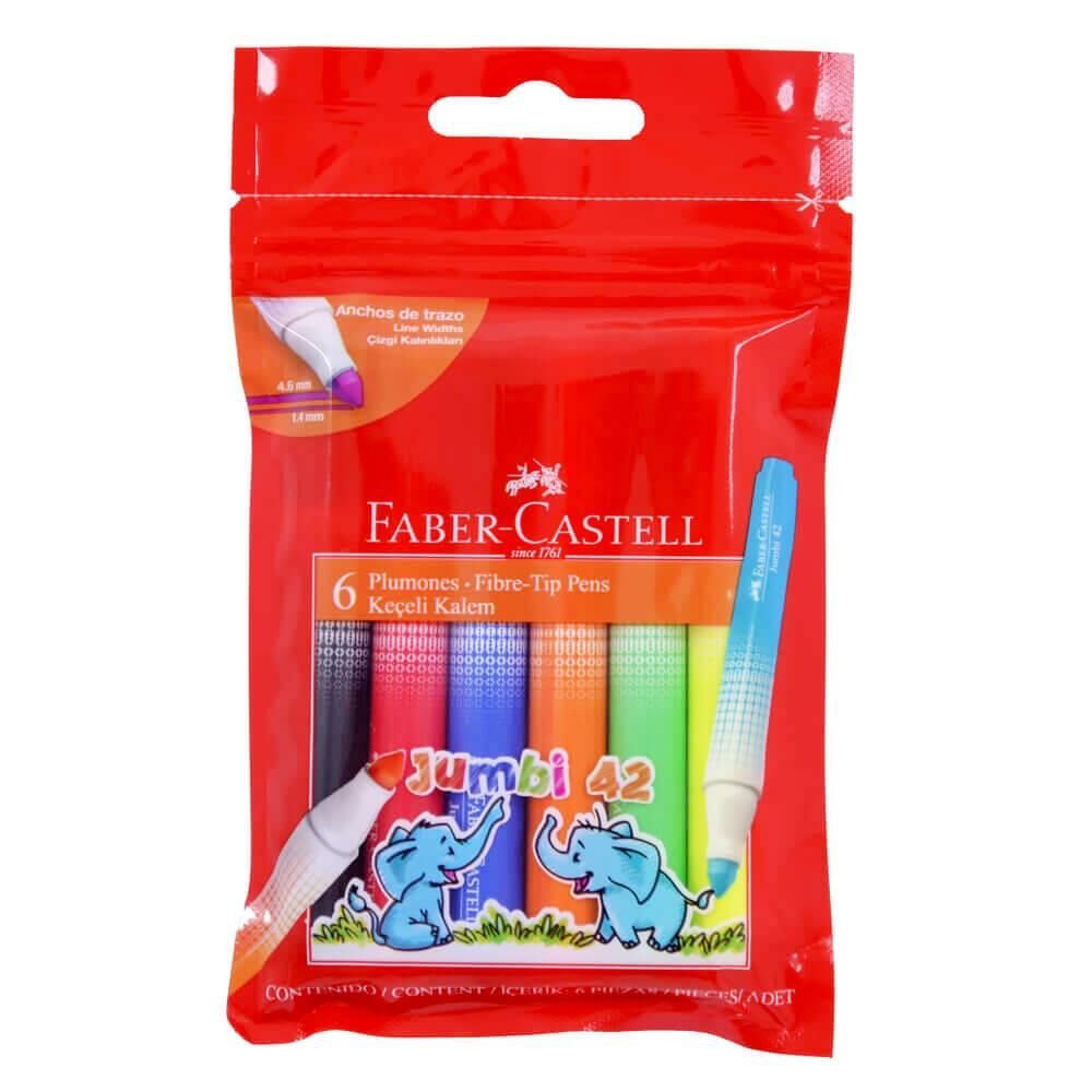 Faber-Castell Jumbi̇-neon Floresan Keçeli̇ Kalem 12 Renk
