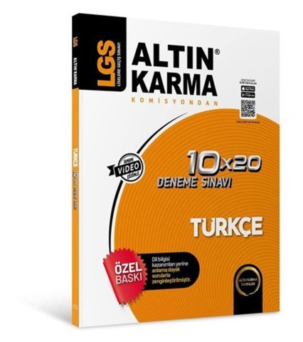 Altın Karma Yayınları 8. Sınıf LGS Türkçe 10x20 Deneme