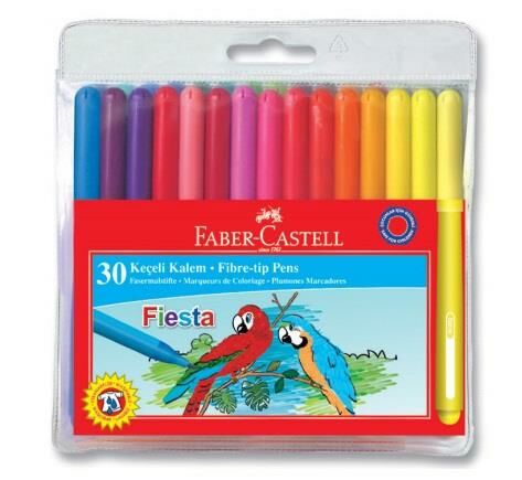 Faber-Castell Fi̇esta Keçeli̇ Kalem 30 Renk