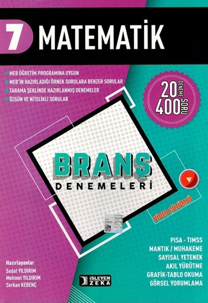 İşleyen Zeka 7. Sınıf Matematik Branş Denemeleri