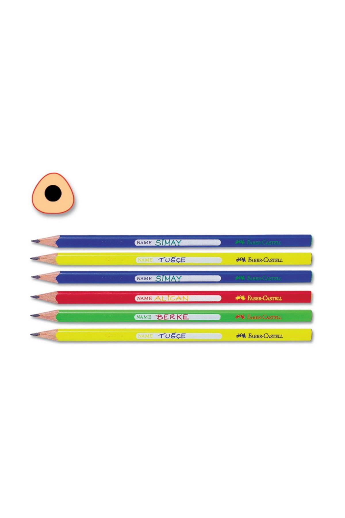 Üçgen Kurşun Kalem 6 Lı Paket
