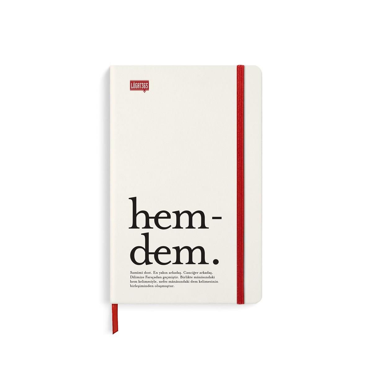 Keskin Color Lugat365 ''HemDem'' 13x21 80 Yaprak Çizgili Ciltli Defter