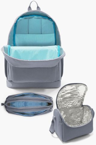 Kids Pembe Rengarenk Dondurma Desenli 3’lü Okul Çanta Seti SET0123731