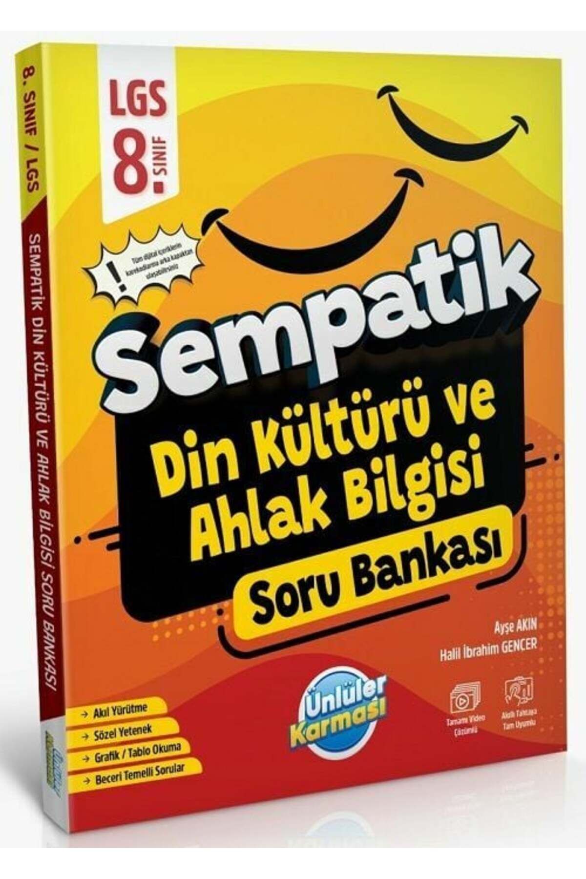 ÜNLÜLER KARMASI 8. SINIF SEMPATİK DİN KÜLTÜRÜ VE A.B. SORU BANKASI