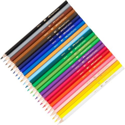 Faber-Castell Karton Kutu Boya Kalemi 24 Renk
