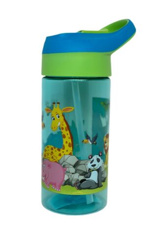 Vagonlife VGN0301 500ml Yeşil-Mavi Okul Su Matarası