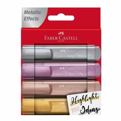 Faber-Castell Fosforlu Kalem Metali̇k 4 Lü