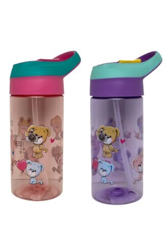 Vagonlife VGN0301 500ml Pembe-Mavi Okul Su Matarası