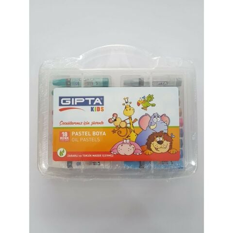 Gıpta Kıds 18 Renk Pastel Boya Çantalı