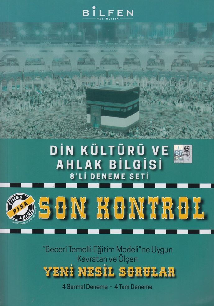 Bilfen Yayınları 8. Sınıf Din Kültürü ve Ahlak Bilgisi Son Kontrol 8 li Deneme Seti
