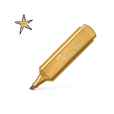 Faber-Castell Fosforlu Kalem 46 Metali̇k Altin Glamorous Gold