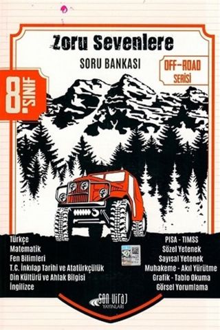 Son Viraj Yayınları 8. Sınıf Tüm Dersler Zoru Sevenlere Off Road Serisi Soru Bankası