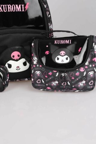 YENİ SEZON LİSANSLI KUROMI ''DARK DELIGHT'' ÖZEL KOLEKSİYON OKUL,BESLENME VE KALEM ÇANTASI SETİ