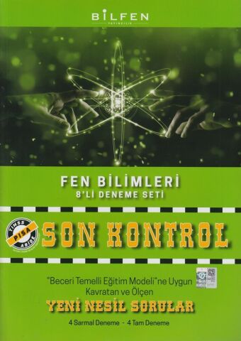 Bilfen Yayınları 8. Sınıf Fen Bilimleri Son Kontrol 8 li Deneme Seti