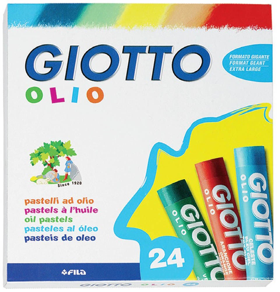 Giotto Olio Maxi 24 Renk Pastel Boya