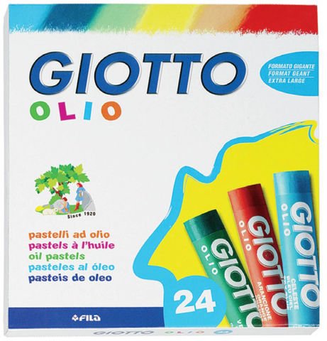 Giotto Olio Maxi 24 Renk Pastel Boya