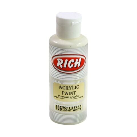 Rich Akrilik Boya 130 CC SOFT BEYAZ
