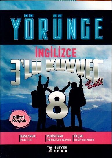 İşleyen Zeka 8. Sınıf İngilizce 3 lü Kuvvet Yörünge Serisi Seti