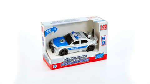 Adeland Nitro Speed 1:20 Polis Arabası - Beyaz Mavi