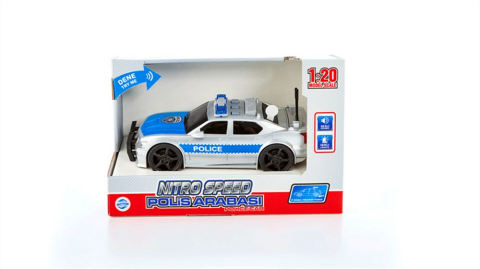 Adeland Nitro Speed 1:20 Polis Arabası - Gri