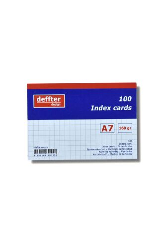 Index Kartı A7 Beyaz Kareli